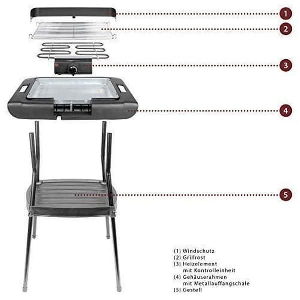 Clatronic BQS3508 Fristående Grill