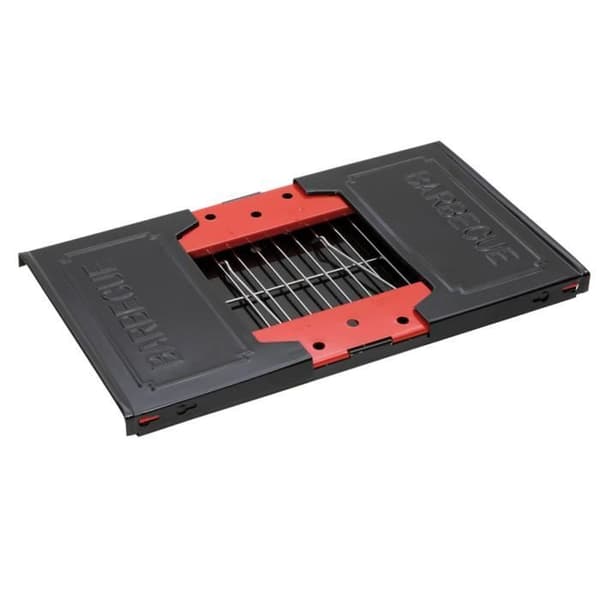 Bo-Camp Grill med kol 44 x 25 x 16 cm Rostfritt stål
