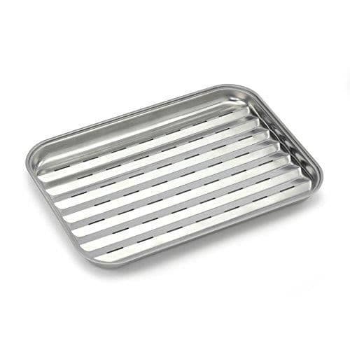 Grillgaller för matlagning utan lågor, rostfritt stål 3 x 35 x 24 cm