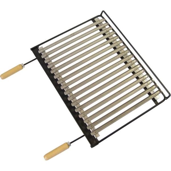 Grill för Barbecue - IMEX EL ZORRO - 71663 - Inox - 58 x 40 cm - Färg Svart