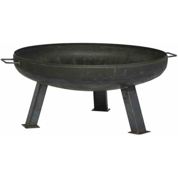 Brasero - Siena Garden - Antik 55 cm - Legerat stål - Rund - Antracit
