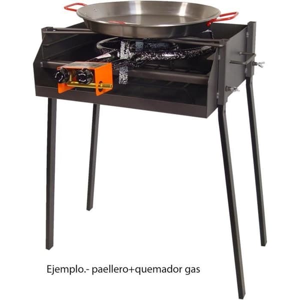 Grill - IMEX EL ZORRO - 71584 - Stål - 60x40x75 cm - Stöd för paellapanna