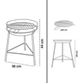 Miniatyrbild 3 av 4: Kolgrill - Aktive Sport - 36 cm - Emaljjärn - Lätt och lätt att montera