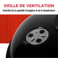 Miniatyrbild 4 av 6: Kolgrill 45cm BQ Collection svart