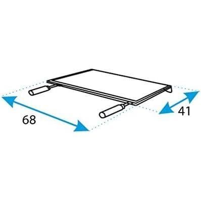Plancha Emajerad 68x41 cm. IMEX EL ZORRO 71693 Grill emaljerad