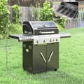 Miniatyrbild 3 av 9: Gasgrill, 135x54x110 cm, Svart