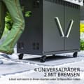 Miniatyrbild 8 av 9: Gasgrill, 135x54x110 cm, Svart