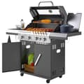 Miniatyrbild 1 av 9: Gasgrill, 135x54x110 cm, Svart