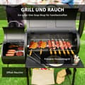 Miniatyrbillede 4 af 9: Kulgrill, 109x60x120 cm, Sort