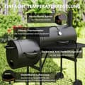Miniatyrbillede 6 af 9: Kulgrill, 109x60x120 cm, Sort