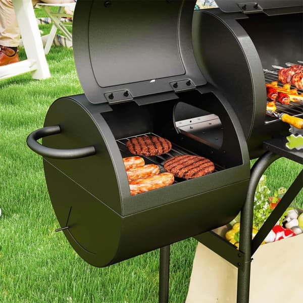 Kulgrill, 109x60x120 cm, Sort