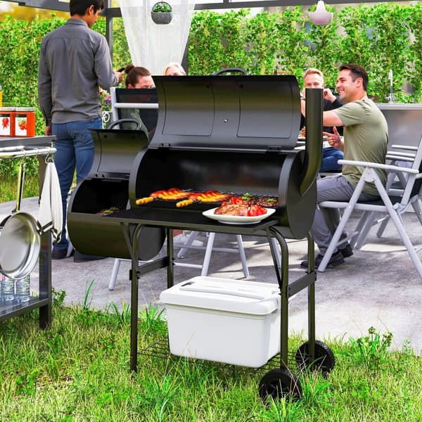 Kulgrill, 109x60x120 cm, Sort