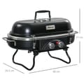 Miniatyrbillede 3 af 9: Gasgrill, 2,34 KW, 66x34.5x37 cm, Sort