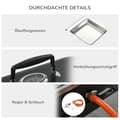 Miniatyrbillede 5 af 9: Gasgrill, 2,34 KW, 66x34.5x37 cm, Sort