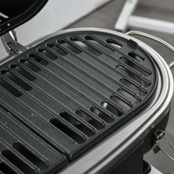 Gasgrill, 2,34 KW, 66x34.5x37 cm, Sort