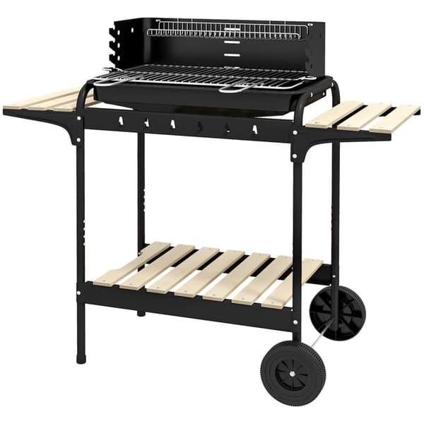Kolgrill, 103x47x95 cm, Svart