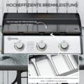 Miniatyrbild 4 av 9: Gasgrill, 10000BTU/2,5 KW, 63x48x21 cm, Svart