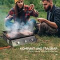 Miniatyrbild 6 av 9: Gasgrill, 10000BTU/2,5 KW, 63x48x21 cm, Svart