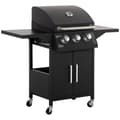 Pikkukuva 1 / 6: Kaasugrilli, BBQ 3 polttimella, 121x55x109 cm, Musta