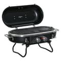 Miniatyrbild 1 av 10: Rootz Portable Gas Grill - Foldbar BBQ - Garden Grill - Compact & Easy Cleaning - 66 cm x 34,5 cm x 37 cm