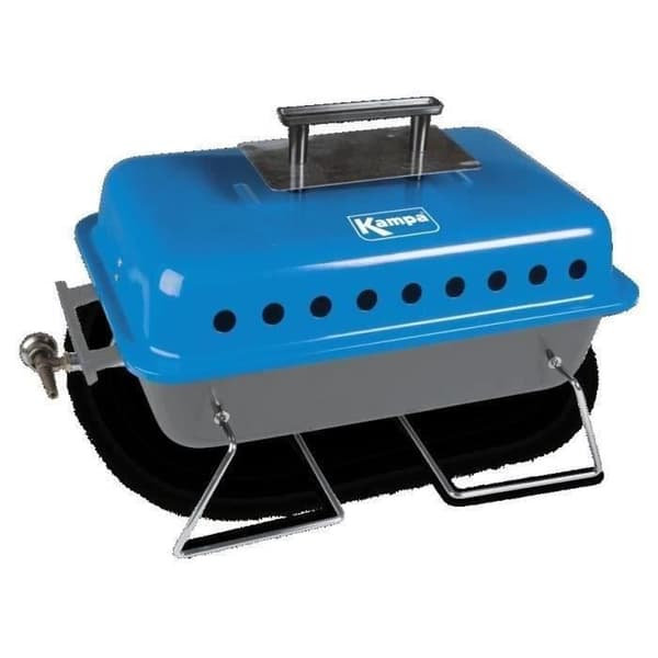 Gasgrill og lavasten - KAMPA - Bruce - blå og grå