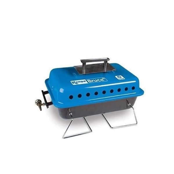 Gasgrill og lavasten - KAMPA - Bruce - blå og grå