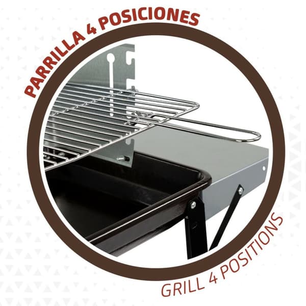 Kolgrill med hjul Aktive Emaljerad metall 90 x 85 x 32 cm Svart