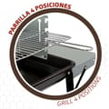 Miniatyrbild 2 av 5: Kolgrill med hjul Aktive Emaljerad metall 90 x 85 x 32 cm Svart