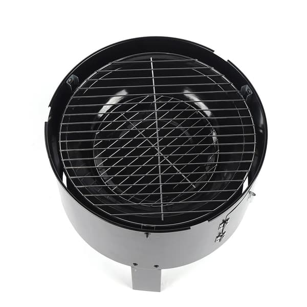 3-in-1 BBQ-Grilli – Savustin, Grilli & Haudutuspata | Suuri Kapasiteetti & Säädettävä Ilmavirtaus