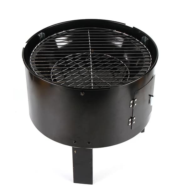 3-in-1 BBQ-Grilli – Savustin, Grilli & Haudutuspata | Suuri Kapasiteetti & Säädettävä Ilmavirtaus
