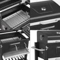 Miniatyrbillede 4 af 11: Stor BBQ-grill med hjul, termometer, stor grillflade & opbevaringshylder – perfekt til familie og venner