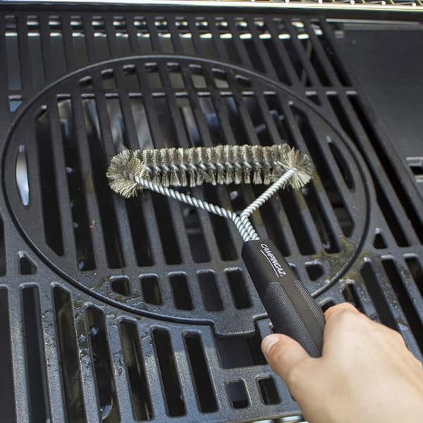 Triangulär grillborste i rostfritt stål