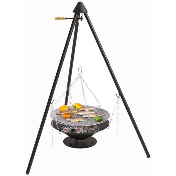 BARBECOOK Junko stativbrännare - Stål - Ø60 cm - Träkol - Upp till 12 personer