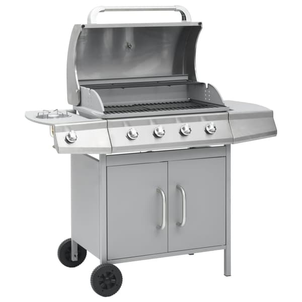 Gasolgrill 4+1 kokzoner silver