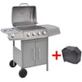 Miniatyrbild 1 av 2: Gasolgrill 4+1 kokzoner silver