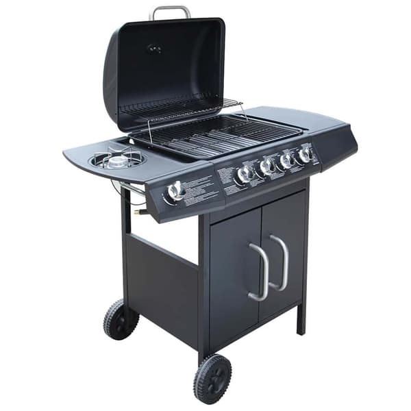 Gasolgrill 4+1 kokzoner svart