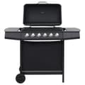 Miniatyrbild 2 av 2: Gasolgrill med 6 grillzoner stål svart