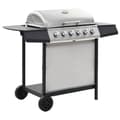 Miniatyrbild 1 av 2: Gasolgrill med 6 grillzoner rostfritt stål silver