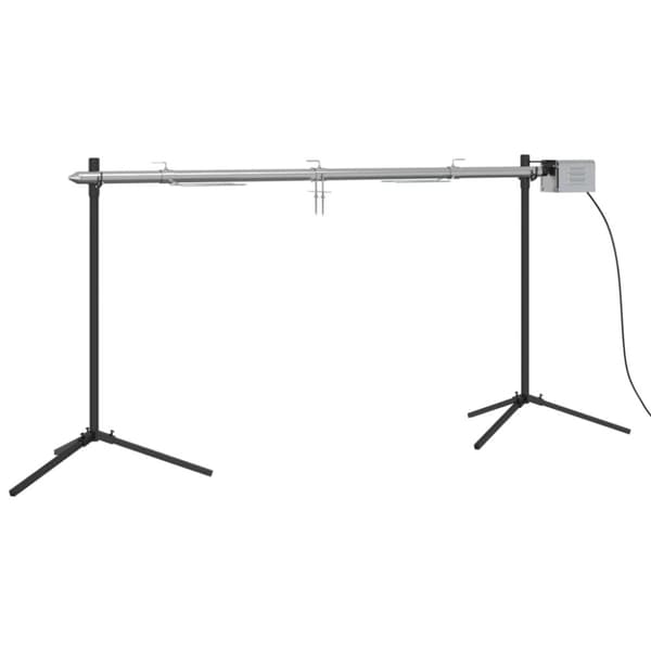 Automatisk grill med motor rostfritt stål 150x46,5x82,5 cm