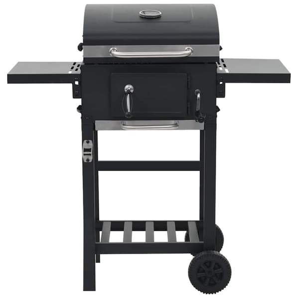 Kolgrill med nedre hylla svart