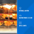 Miniatyrbild 4 av 7: Gaskycklinggrill - 3 spett - med belysning - Royal Catering
