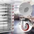 Miniatyrbild 5 av 7: Gaskycklinggrill - 8 spett - med belysning och hjul - Royal Catering