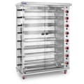 Miniatyrbild 1 av 7: Gaskycklinggrill - 8 spett - med belysning och hjul - Royal Catering