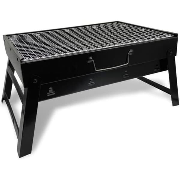 Grill - Maestro - MR-1010 - Flexibel - Portabel - Förkromad metall Svart