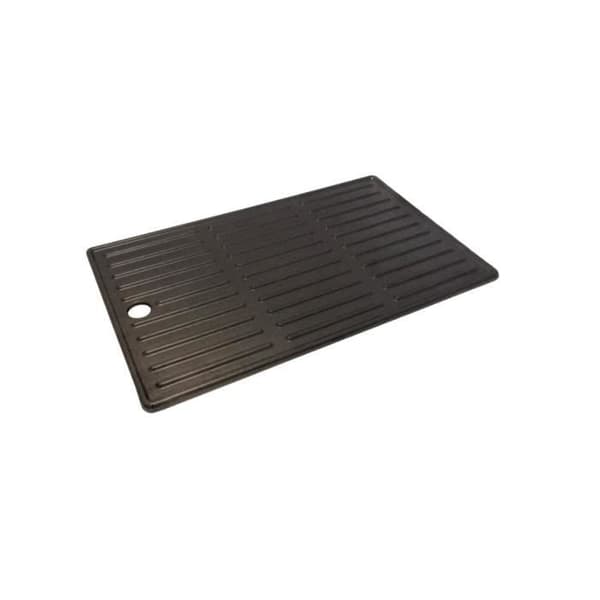 CHAR-BROILl Gjutjärnsmatlagningsplatta för grill 4 brännare Gjutjärn Plancha Vändbar 2 sidor Slät och räfflad 26x43,5 cm