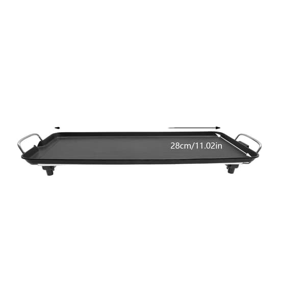 Elektrisk Grill, 1500W Effekt, Non-Stick Overflade, Stort Tilberedningsområde,sort