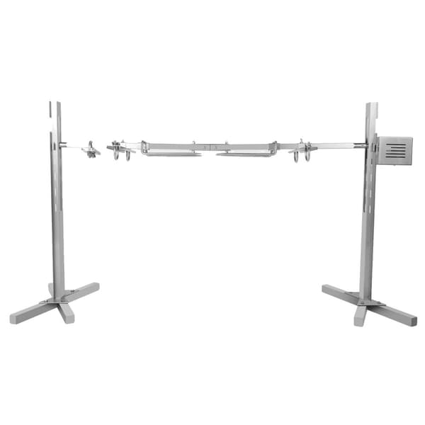 Elektrisk BBQ Rack, 40 kg belastningsevne, justerbar højde,Sølv