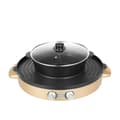 Miniatyrbillede 1 af 2: Elektrisk Hot Pot Grill, 2200W Effekt, Non-Stick Belægning,Som vist