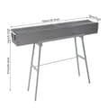Miniatyrbillede 2 af 2: Bærbar BBQ-grill, kulbrændstof, zink-jernlegering, foldbart design,Stil 3