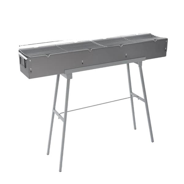 Bærbar BBQ-grill, kulbrændstof, zink-jernlegering, foldbart design,Stil 3